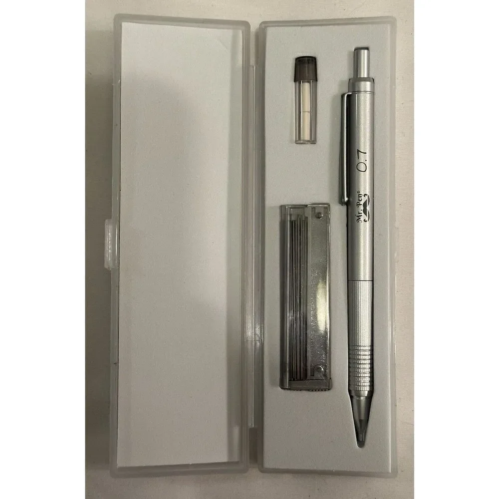 Mr Pen Metal Mechanical Pencil with Refill Set 0.7mm NEW